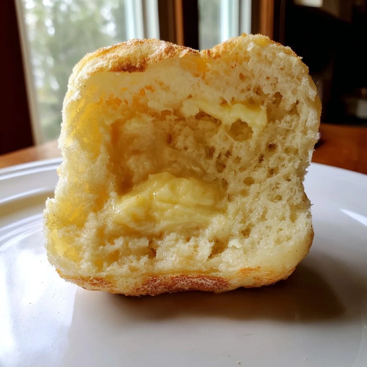 Warm, toasted sheet pan English muffins ready to be slathered in butter and jam.