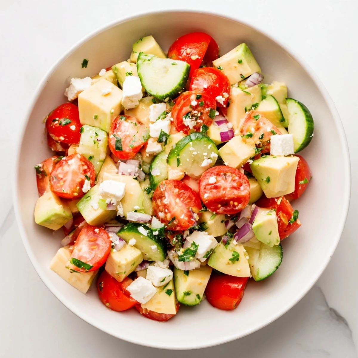 Fresh Cucumber Tomato Avocado