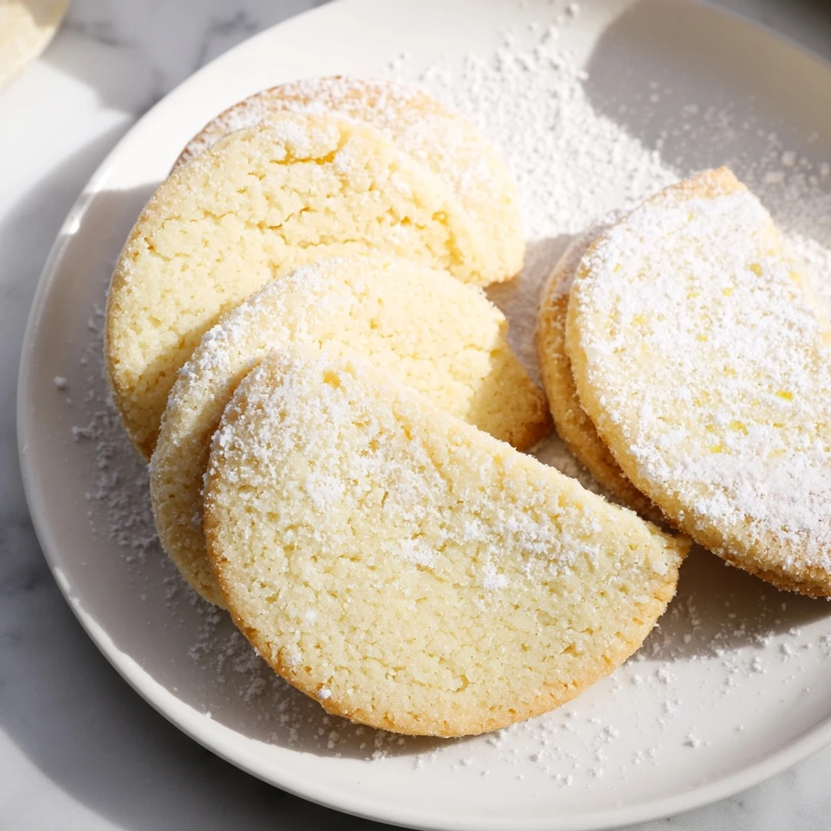 Freshly baked Honey Butter Shortbread Cookies presented, offering a melt-in-your-mouth flavor alongside a perfect cup of tea.
