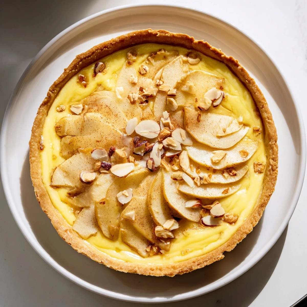 Rustic Crustless Apple Pie