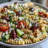 Summer Greek Pasta Olives Feta
