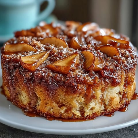 Freshly baked Baked Apple Cake with golden crust, warm cinnamon aroma, and tender apple slices from a 9x13 dish.