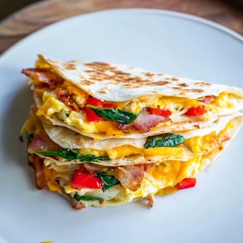 Breakfast Folded Tortilla Hack