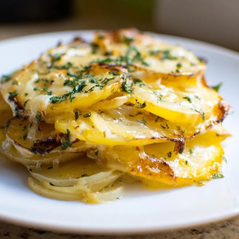 French onion potato layers
