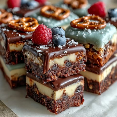 A vibrant dessert board with mini brownies, lemon bars, and colorful cake slices for a festive grad party spread.