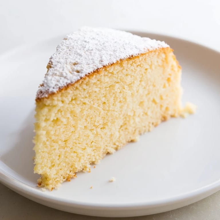A perfectly baked Simple 3-Ingredient Vanilla Sponge Cake, light and airy, ideal for layering.