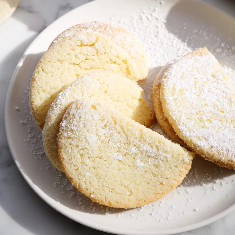 Freshly baked Honey Butter Shortbread Cookies presented, offering a melt-in-your-mouth flavor alongside a perfect cup of tea.