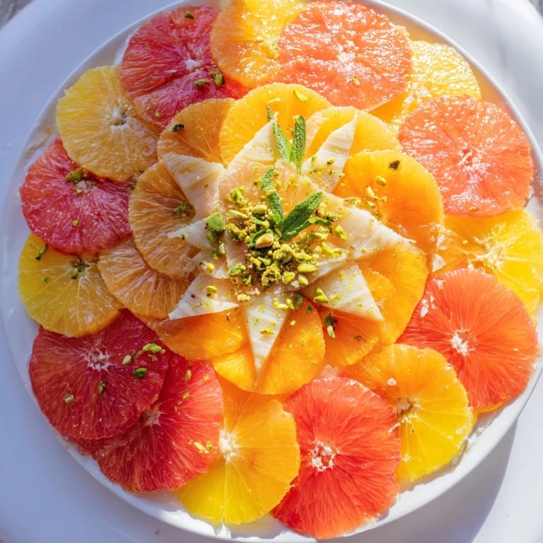 This Clockwork Orange appetizer showcases vibrant citrus and cheese arranged playfully for a party.