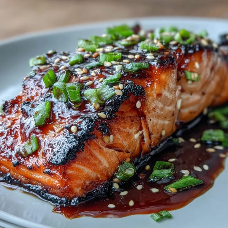 Savory Maple Soy Glazed Salmon with vibrant veggies, perfect weeknight dinner.