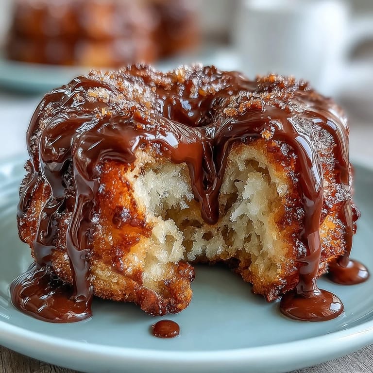 Cinnamon-sugar churro bites, perfectly fried and fluffy, paired with a glossy chocolate dipping sauce—an irresistible Cinco de Mayo treat.