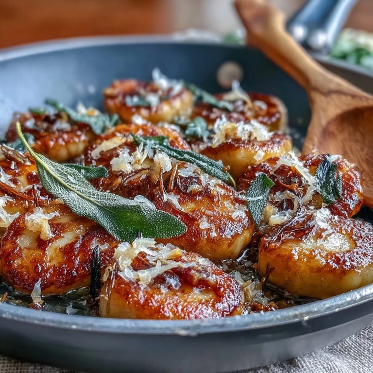 Delicious brown butter sage gnocchi, perfect for a comforting, quick weeknight vegetarian meal.