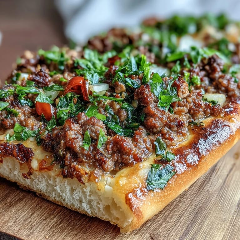 Enjoy tender Turkish Lahmacun, a lamb pizza perfect with lemon and sumac.