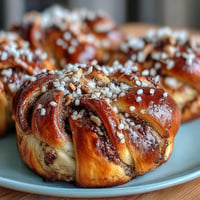 Golden baked Swedish cardamom buns glistening, with pearl sugar and warm aroma.